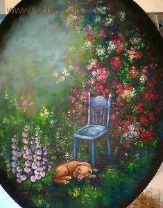 roxana gheorghiu - picturi, peisaj de vara, natura, pictura
