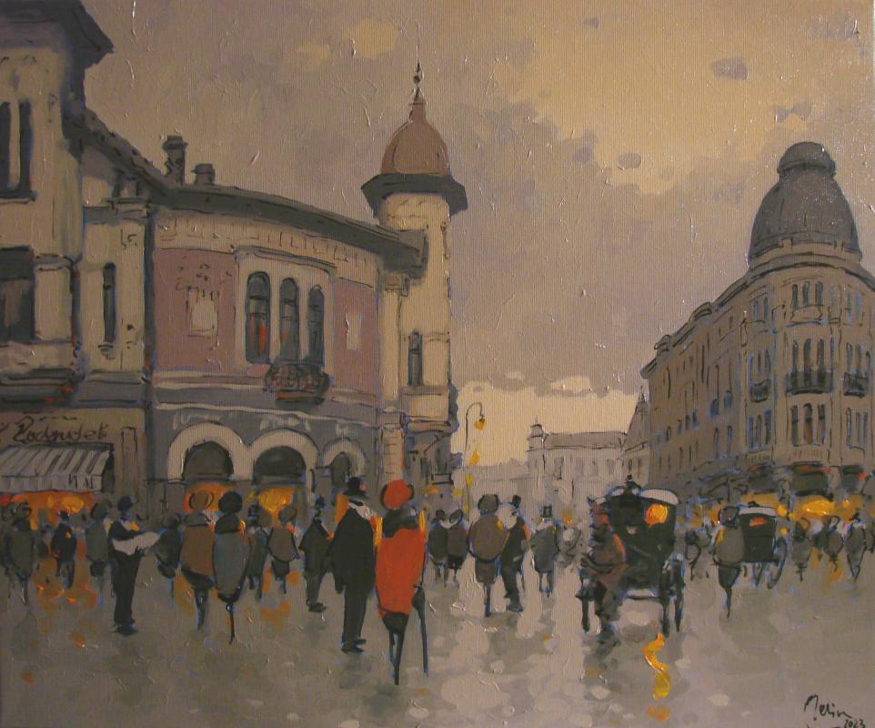 Iasi,str.cuza cu fostul hotel Europa,1940