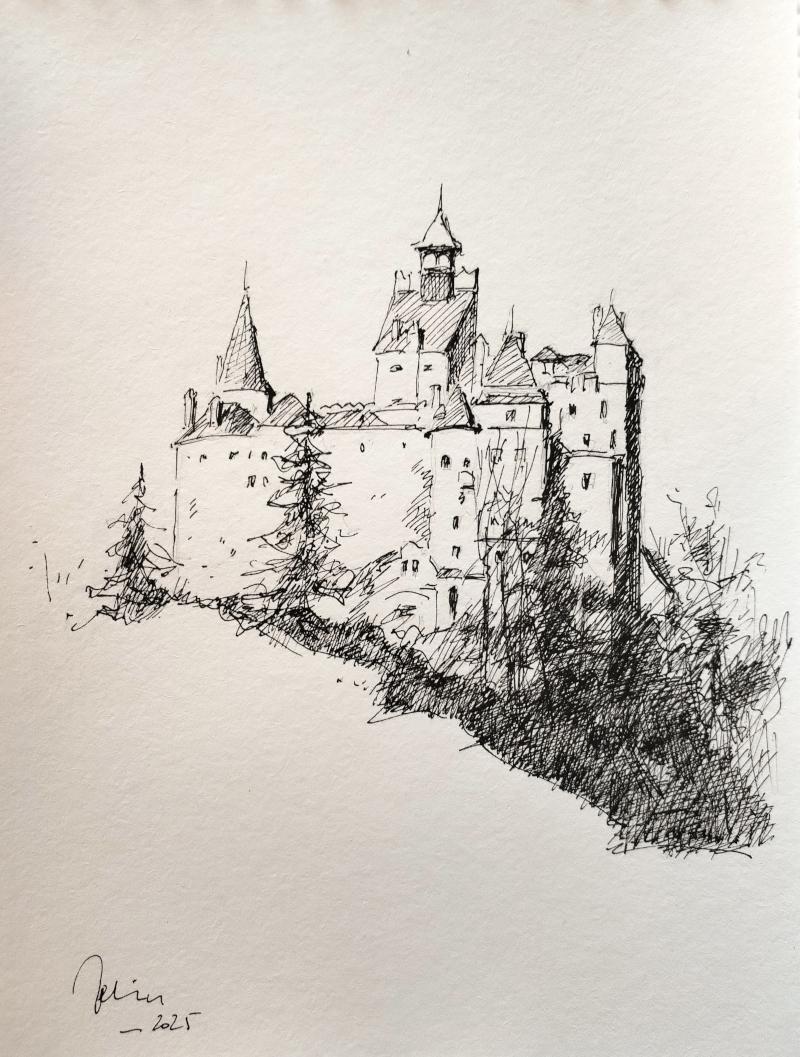Castelul Bran,tus pe hartie