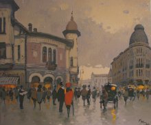 Iasi,str.cuza cu fostul hotel Europa,1940