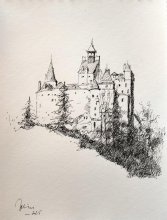 Castelul Bran,tus pe hartie