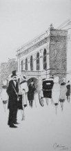 Fostul Teatru National Bucuresti, penita hartie