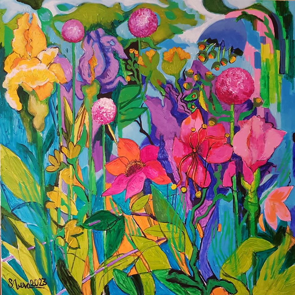 A morning with the dew of flowers.