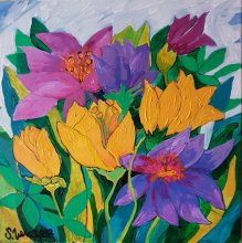 Rustic garden with clematis - 1